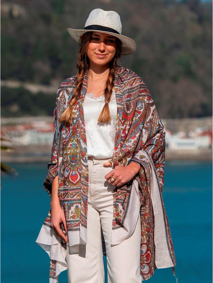 Cotton shawl-sarong CDT261C