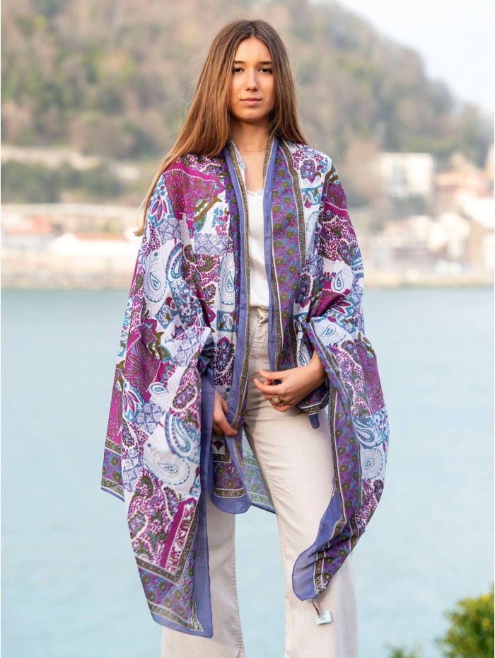 Cotton shawl-sarong CDT264C