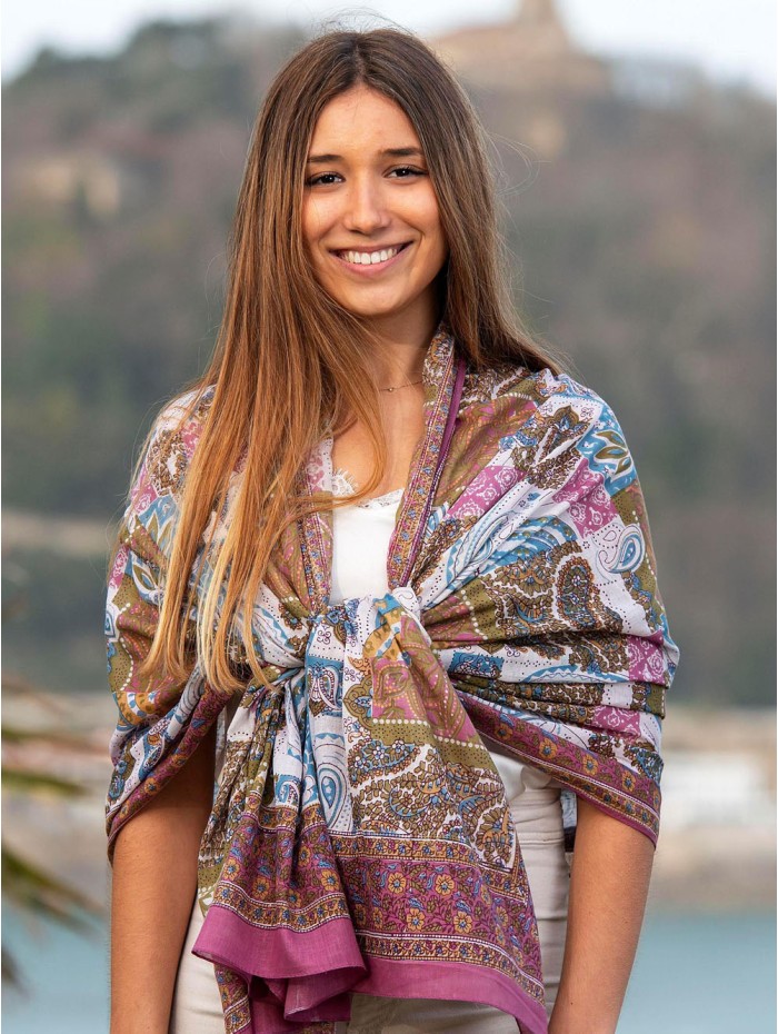 Cotton shawl-sarong CDT264C