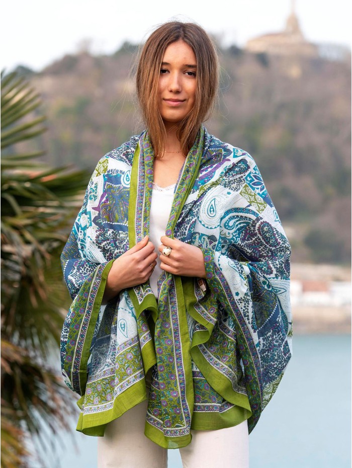 Cotton shawl-sarong CDT264C