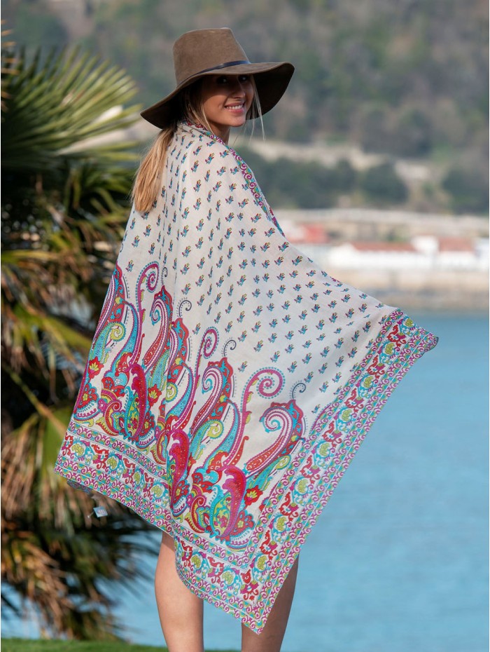 Cotton shawl-sarong CDT309C