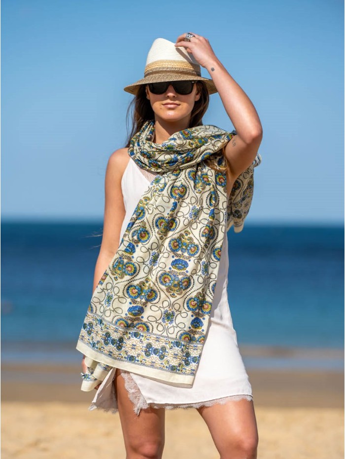 Cotton shawl-sarong CDT312C