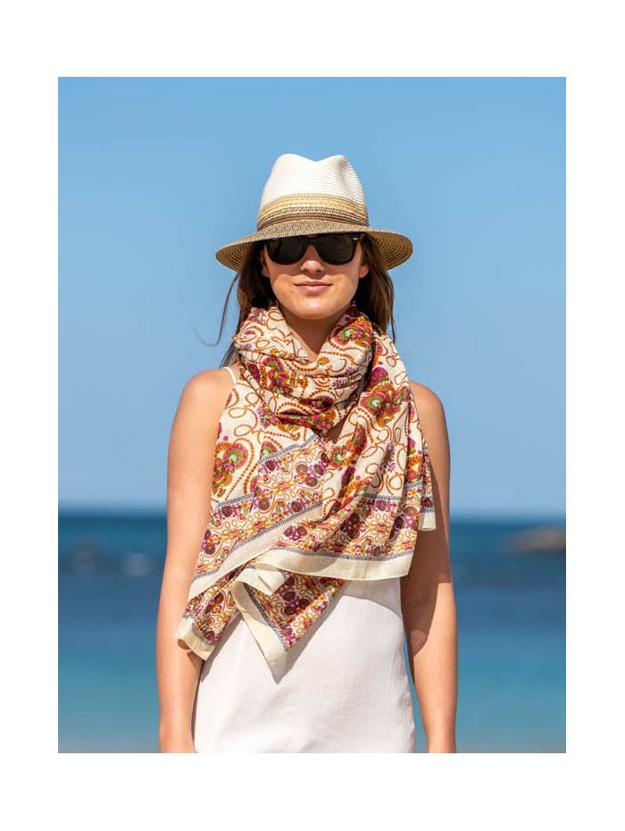 Cotton shawl-sarong CDT312C