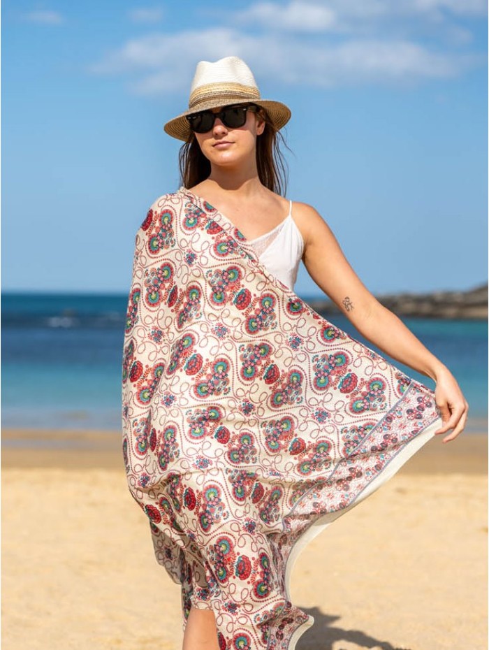Cotton shawl-sarong CDT312C