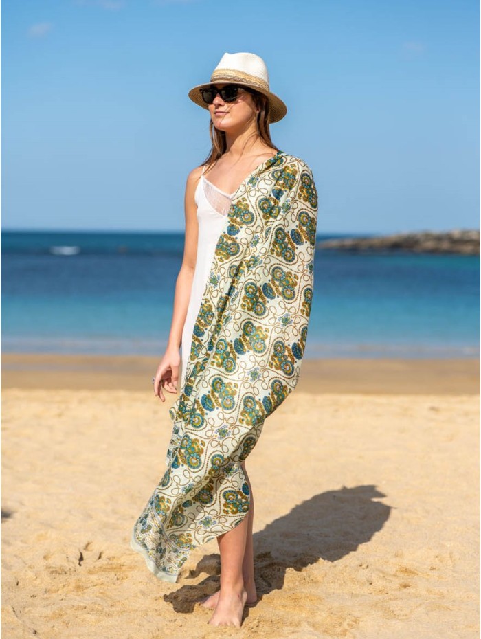 Cotton shawl-sarong CDT312C