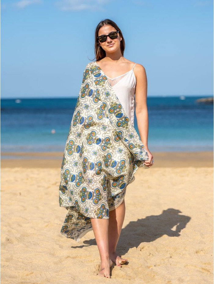 Cotton shawl-sarong CDT312C