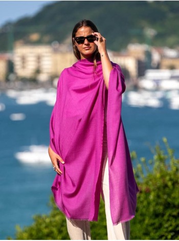 Foulard uni laine-soie ASWRWINE