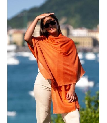 Foulard uni laine-soie ASWMANGO