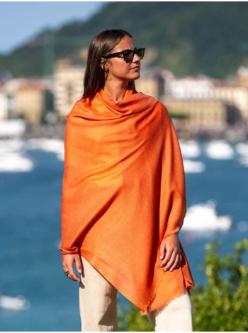 Foulard uni laine-soie ASWMANGO