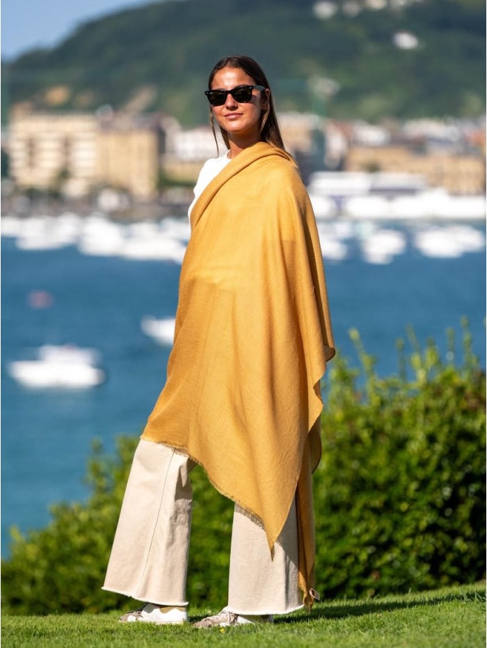 Fular liso lana-seda ASWGOLDEN