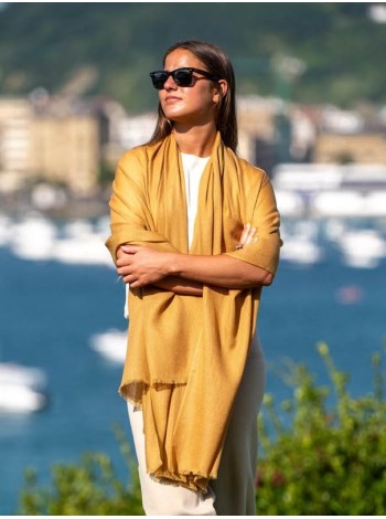 Fular liso lana-seda ASWGOLDEN