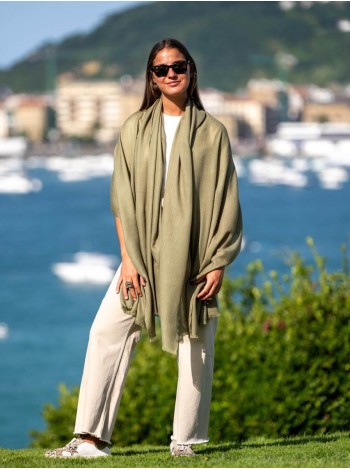 Fular liso lana-seda ASWGGARDEN