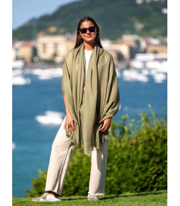 Fular liso lana-seda ASWGGARDEN