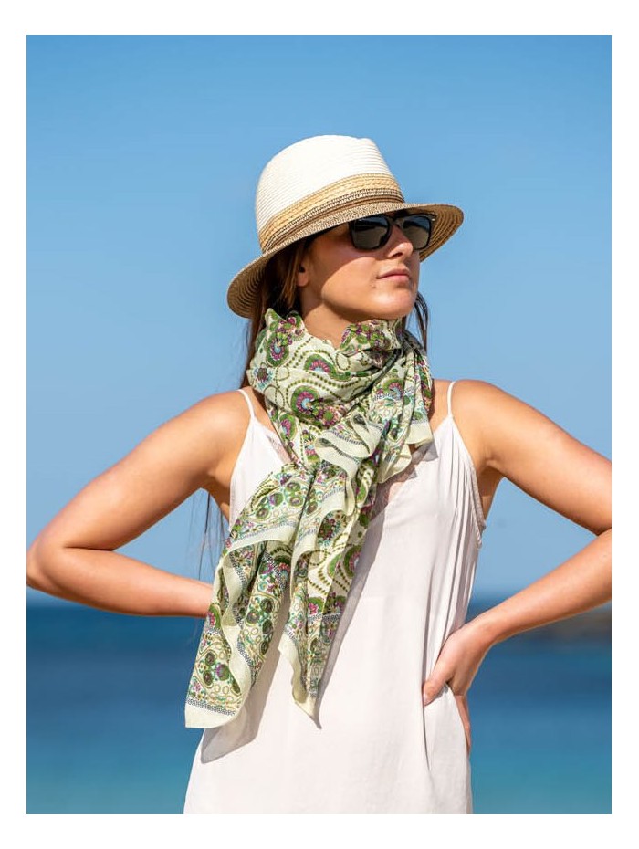 Cotton shawl-sarong CDT312C