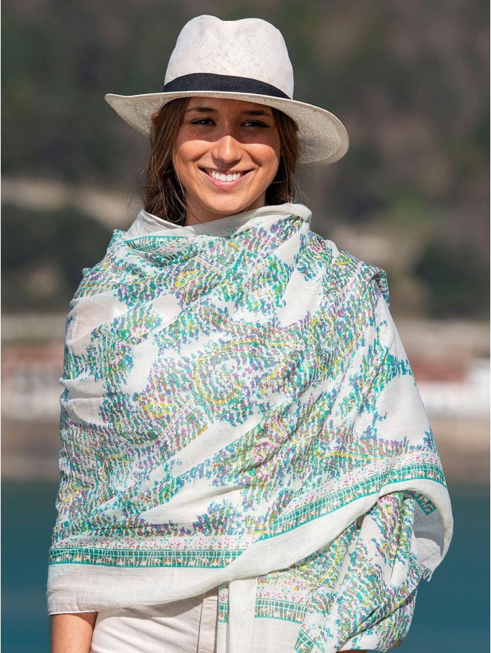 Cotton shawl-sarong CHE09C