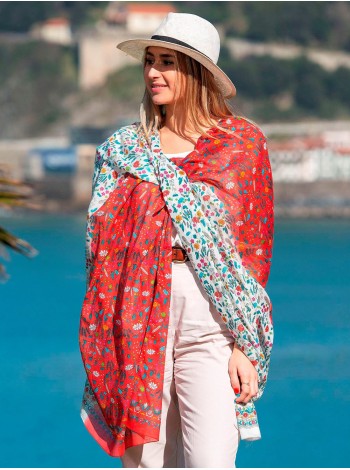 Châle-paréo en coton ACT73C