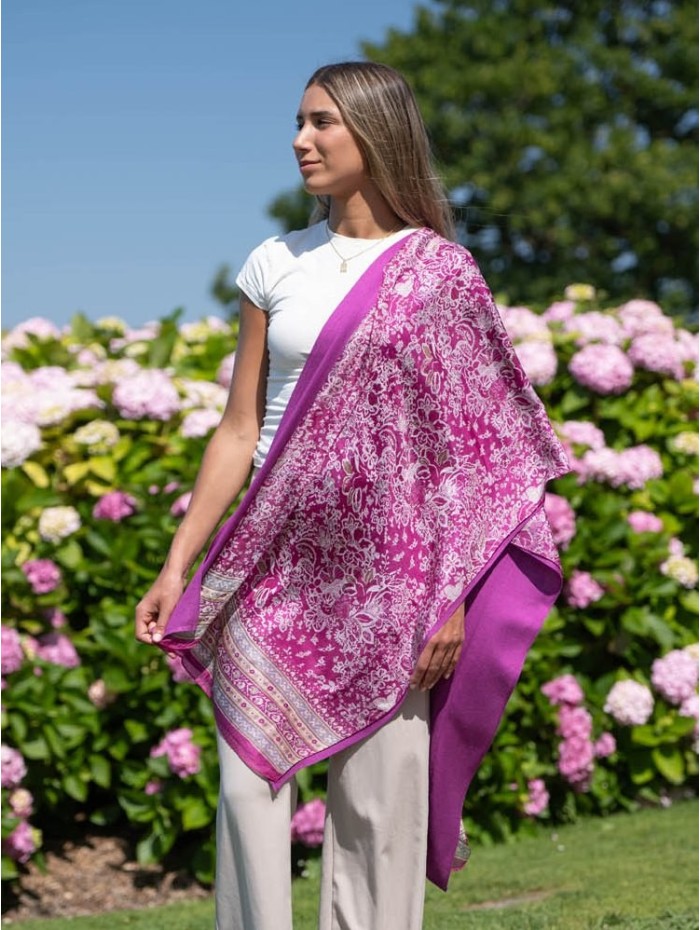 Foulard double en soie CDT272CD