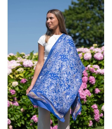 Foulard double en soie CDT272CD