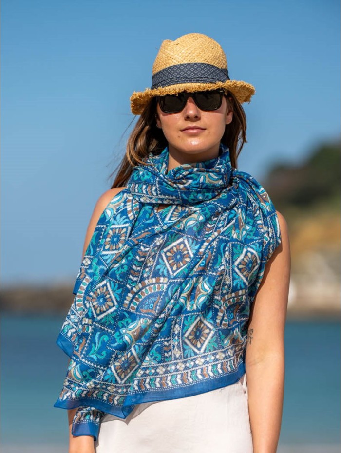 Cotton shawl-sarong ACT74C