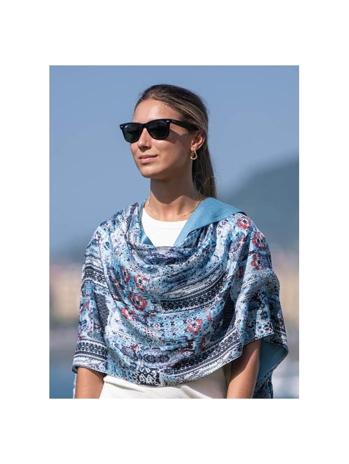 Foulard double en soie ASK02CD