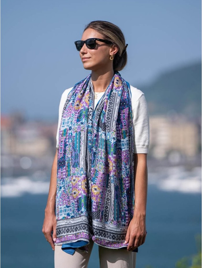 Foulard double en soie ASK02CD
