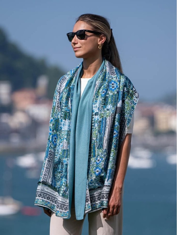Foulard double en soie ASK02CD