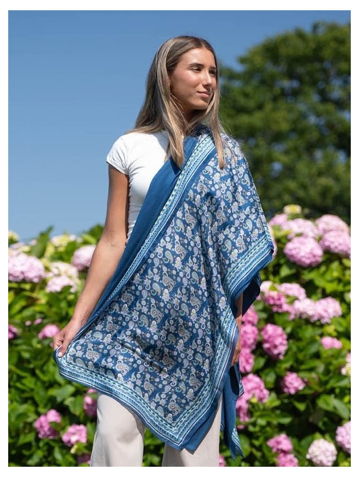 Foulard double en soie ATU377CDB