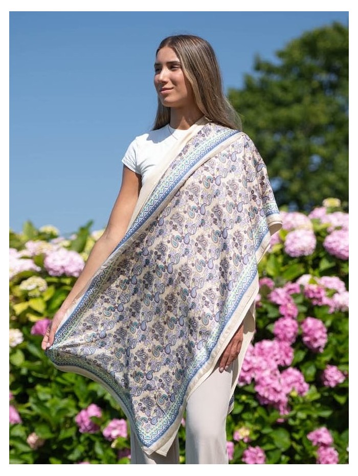 Double silk foulard ATU377CDB