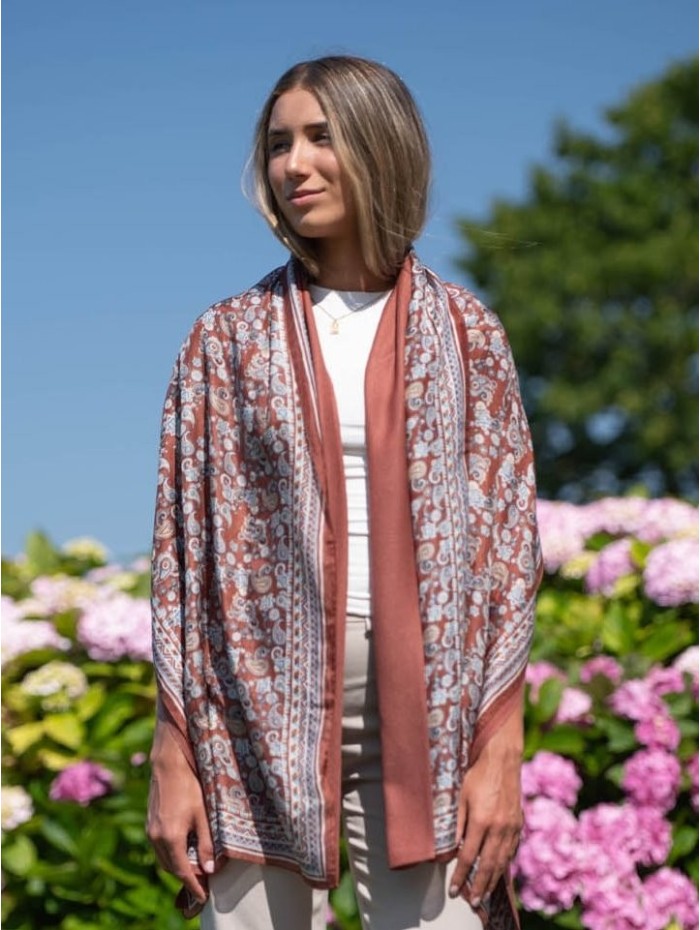 Double silk foulard ATU377CDB