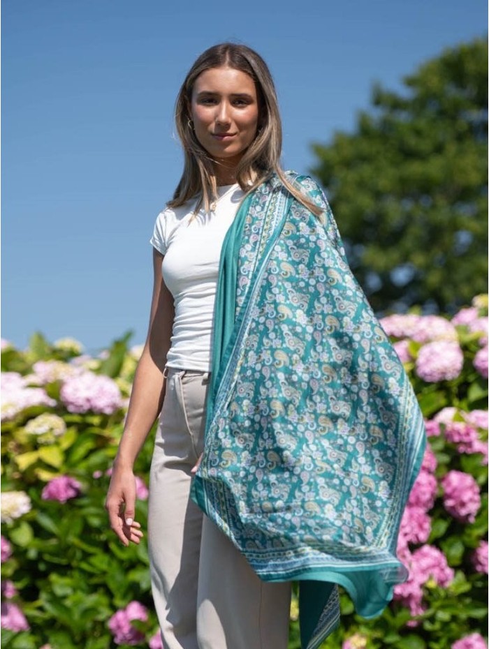 Foulard double en soie ATU377CDB