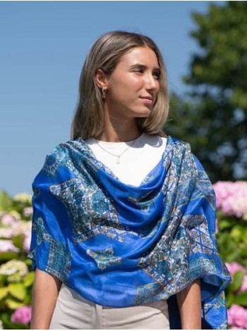 Fular de seda doble ATU368CD