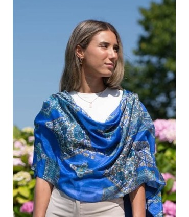 Double silk foulard ATU368CD