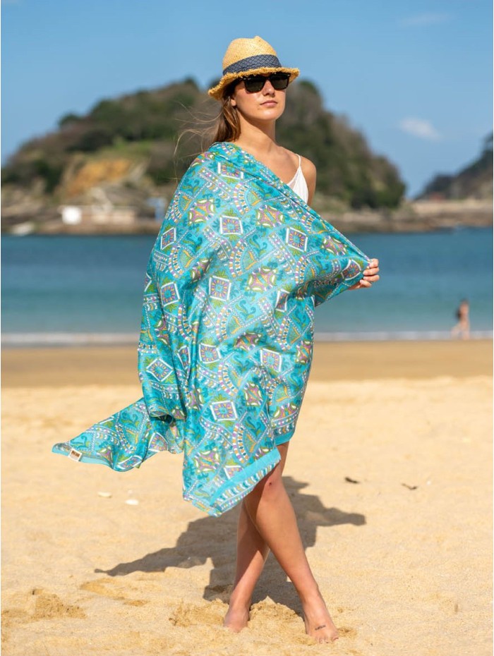 Cotton shawl-sarong ACT74C