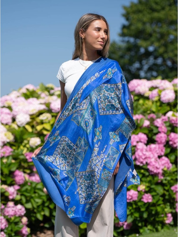 Foulard double en soie ATU368CD