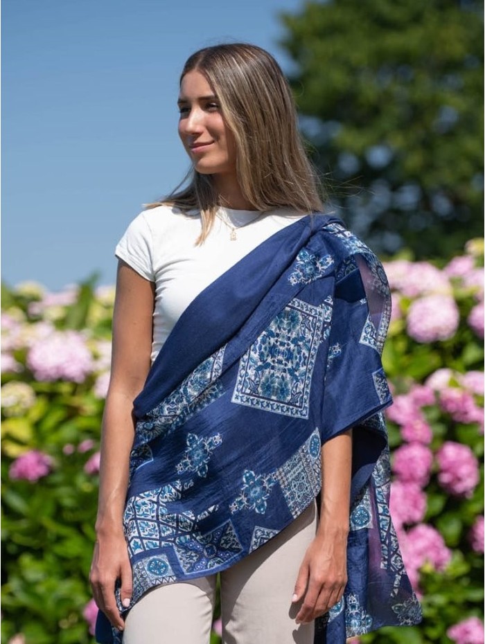 Foulard double en soie ATU368CD