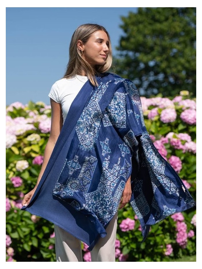 Foulard double en soie ATU368CD