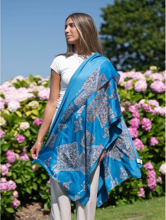 Double silk foulard ATU368CD