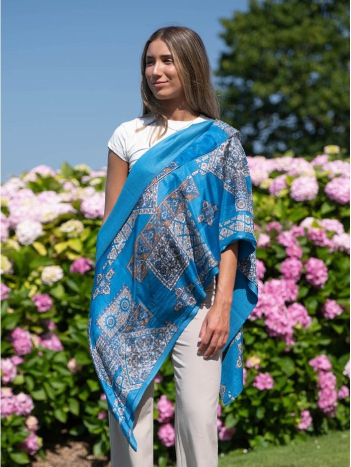 Foulard double en soie ATU368CD