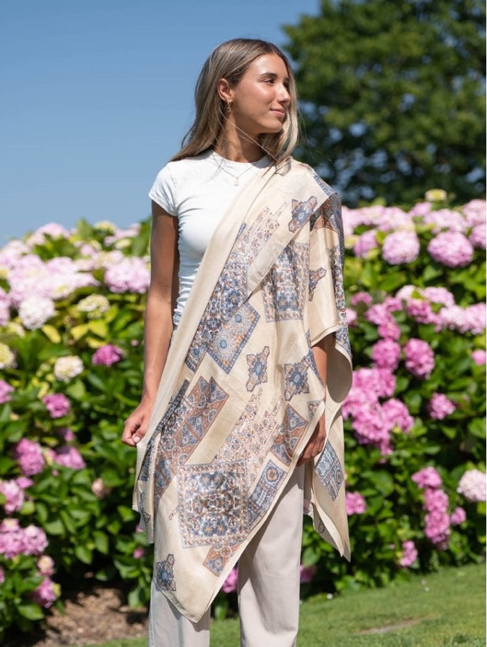 Double silk foulard ATU368CD