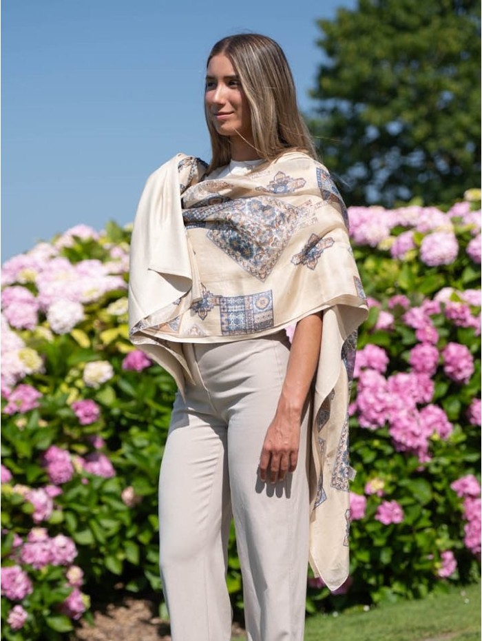 Foulard double en soie ATU368CD