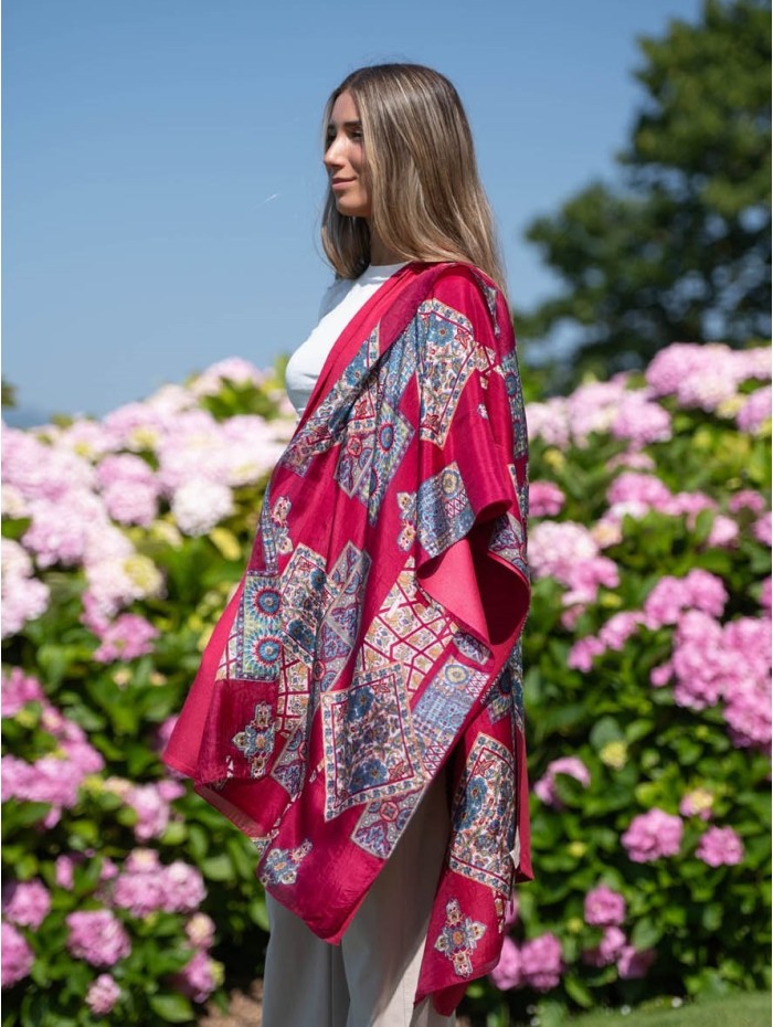 Double silk foulard ATU368CD