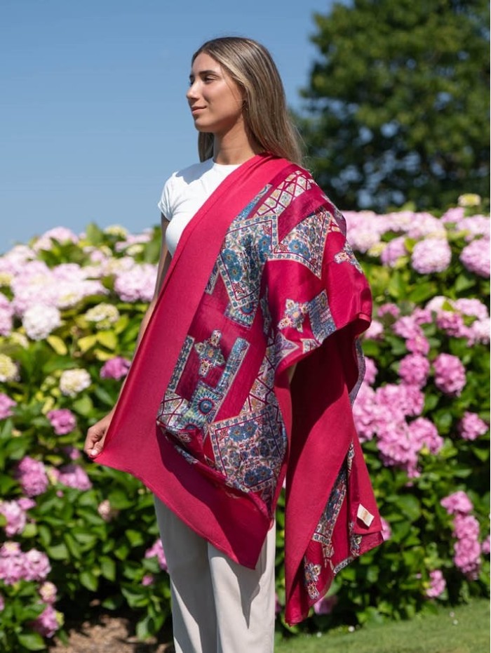 Double silk foulard ATU368CD