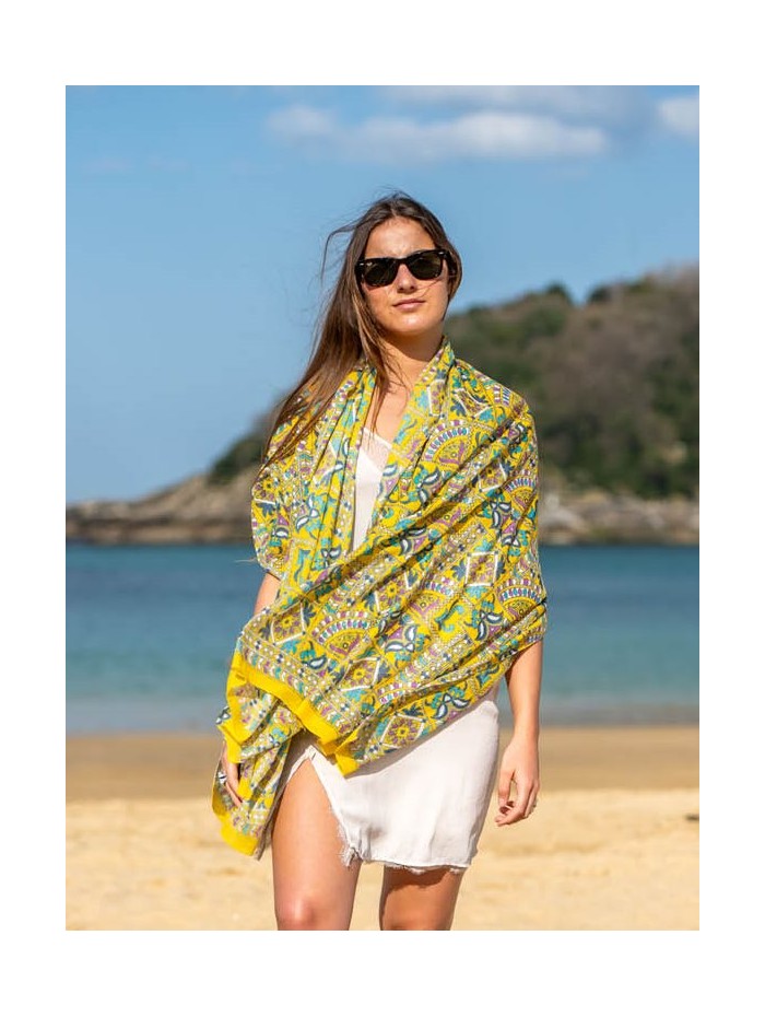Cotton shawl-sarong ACT74C