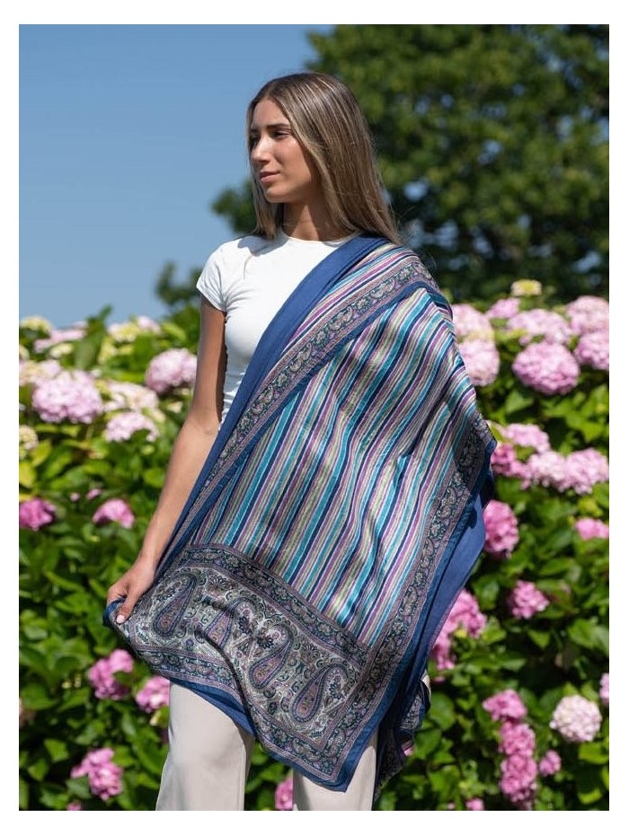 Foulard double en soie ATU376CDA