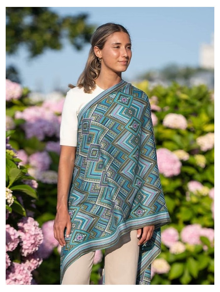 Wool and silk scarf ASW03F