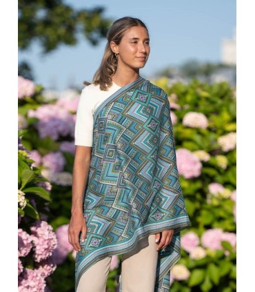 Wool and silk scarf ASW03F