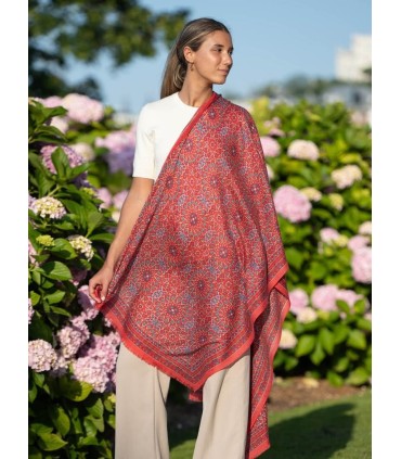 Wool and silk scarf ASW16F