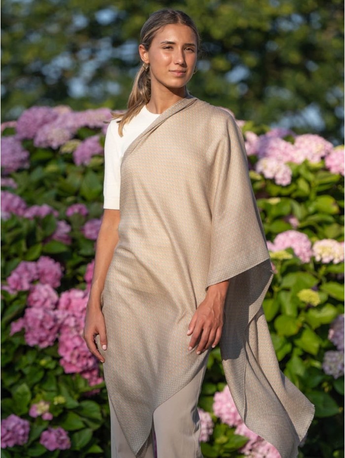 Wool and silk scarf ASW17F