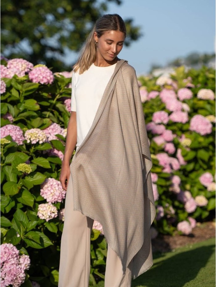 Wool and silk scarf ASW17F