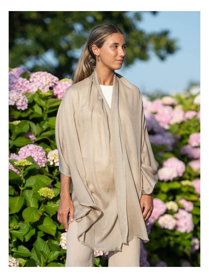 Wool and silk scarf ASW17F